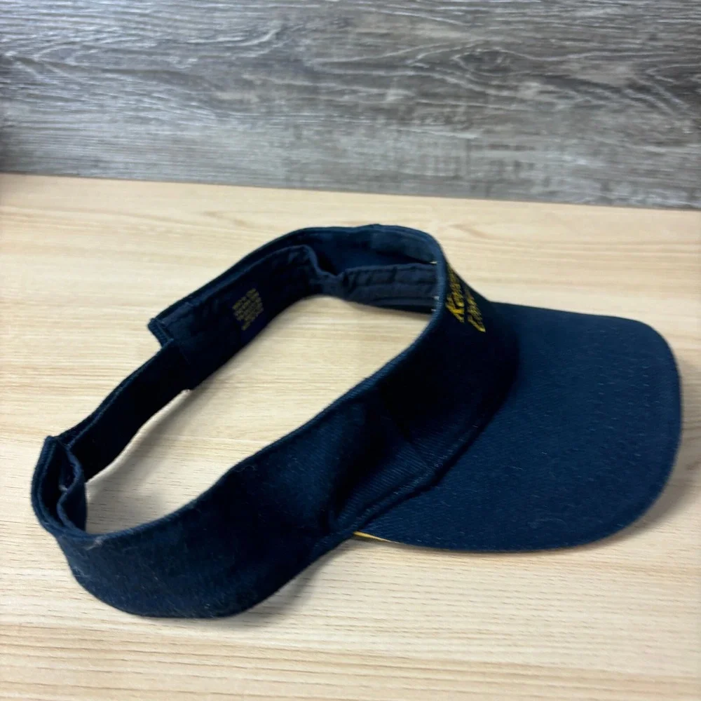 Kettering University Hat Visor Mens Blue Yellow‎ One Size Adjustable